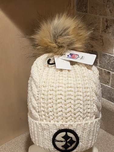 Cream Meeko Cuff Knit Hat 