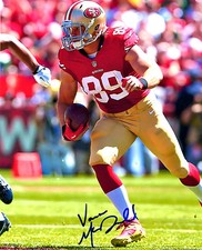 Vance McDonald San Fran 49ers signed autographed 8x10 football photo Rice Owls!