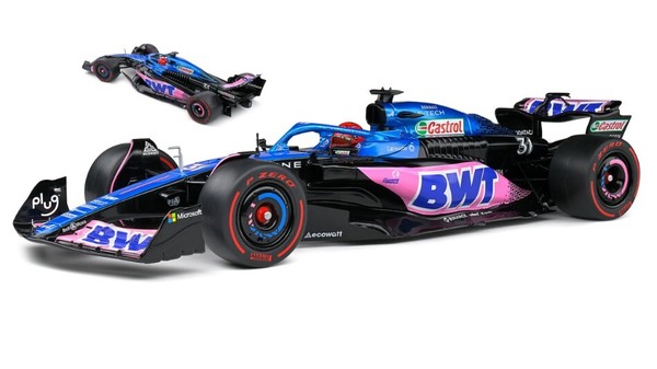Solido 1/18 F1 Alpine A523 31 Monaco Gp 2023 Ocon Static Diecast Model-image