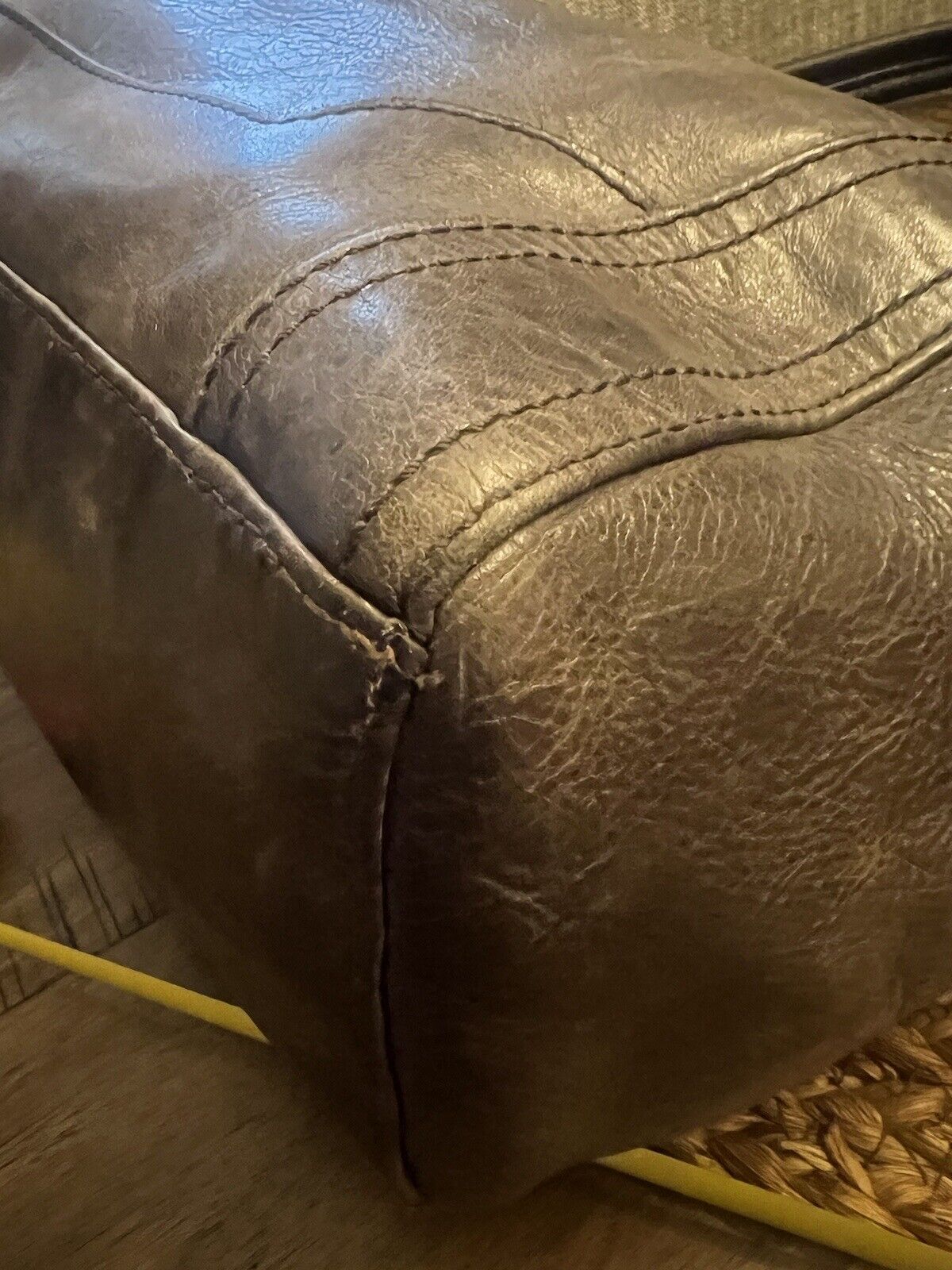 Frye Womens Tote Bag Slate Melissa Shoulder Leath… - image 11