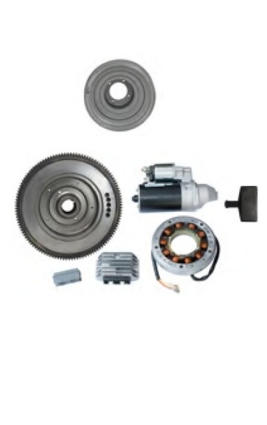 Kit Start Elektrisch Mit Badminton Motor Diesel Ruggerini RF80 RF81 RF90-image