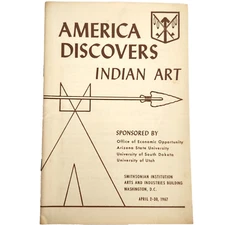 Vintage1967 Smithsonian booklet: America Discovers Indian Art