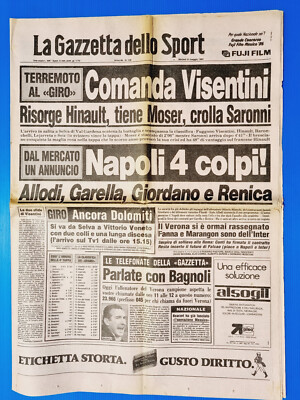 GAZZETTA DELLO SPORT - 2 giugno 1986 - Mondiale De Napoli Maradona Visentini EUR 13,15 - IT