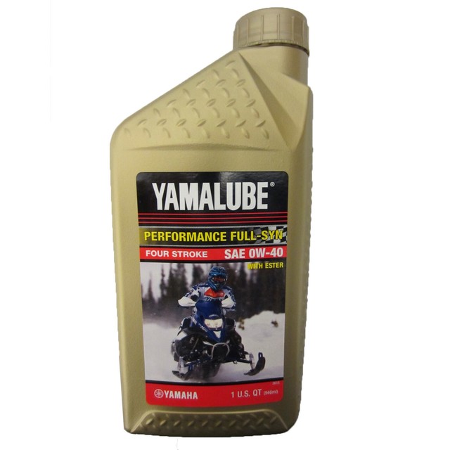 Yamaha Full Synthetic Snowmobile Oil 32oz Quart Lub00w40fs12 for