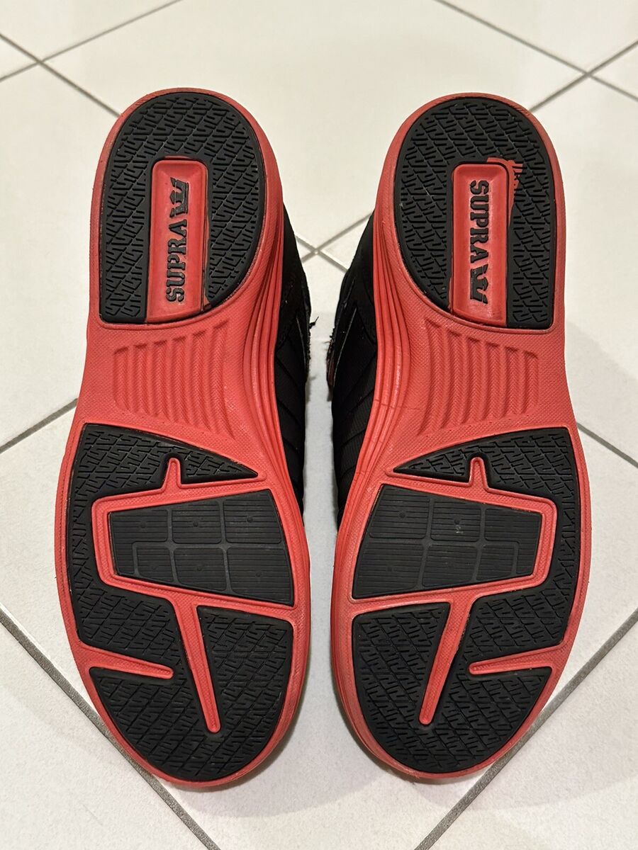 Supra Skytop Lite Black/Red 214 DX08 Muska 001 Men's Size US Supra Skytop Lite Black/Red 214 DX08 Muska 001 Men's Size US