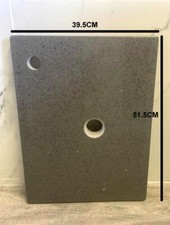 Solid Stone Worktop Kitchen Bathroom Pre Drilled 51.5cm x 39.5cm Brand New A*
