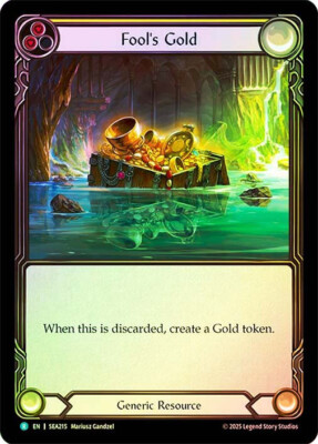 FAB  RAINBOW FOIL  Fool's Gold  - High Seas Card # 215