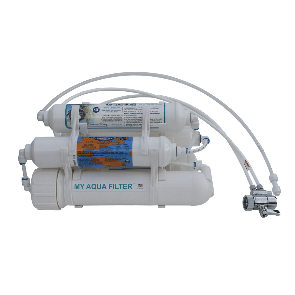 5 Stage 75GPD Portable Countertop Reverse Osmosis RO System with DI 0 PPM filter