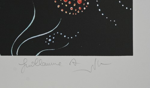 "King of Hearts" by Guillaume Azoulay Signed Ltd Edition of 100 Silkscreen 37x36 - Picture 2 of 2