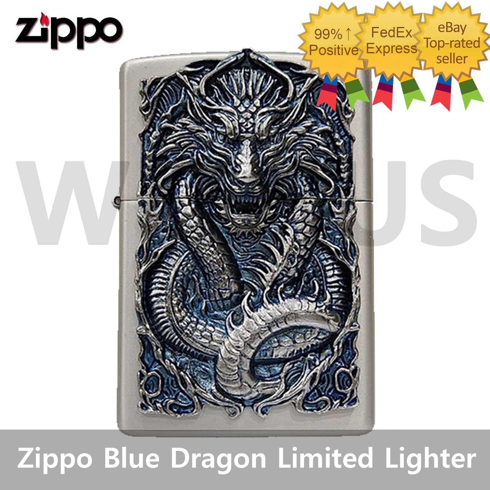 Zippo 2024 Limited Edition Year of the Blue Dragon Lighter New In