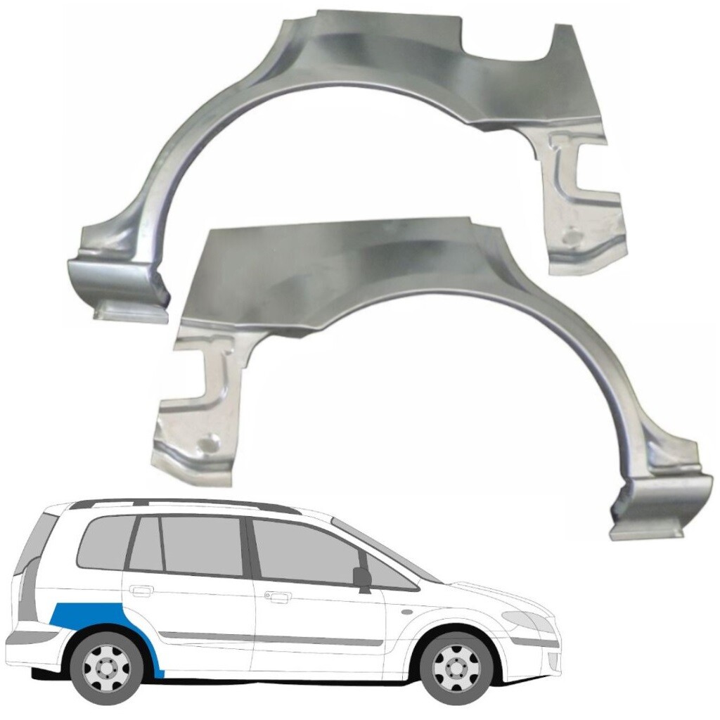 MAZDA PREMACY 1999-2004 REAR WHEEL ARCH REPAIR PANEL REAR WING / SET OF 2 / PAIR