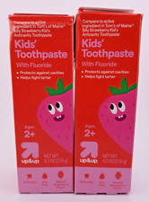 Kids Toothpaste lot of 2- 4.2 oz each Anticavity DYE FREE Strawberry Flavor