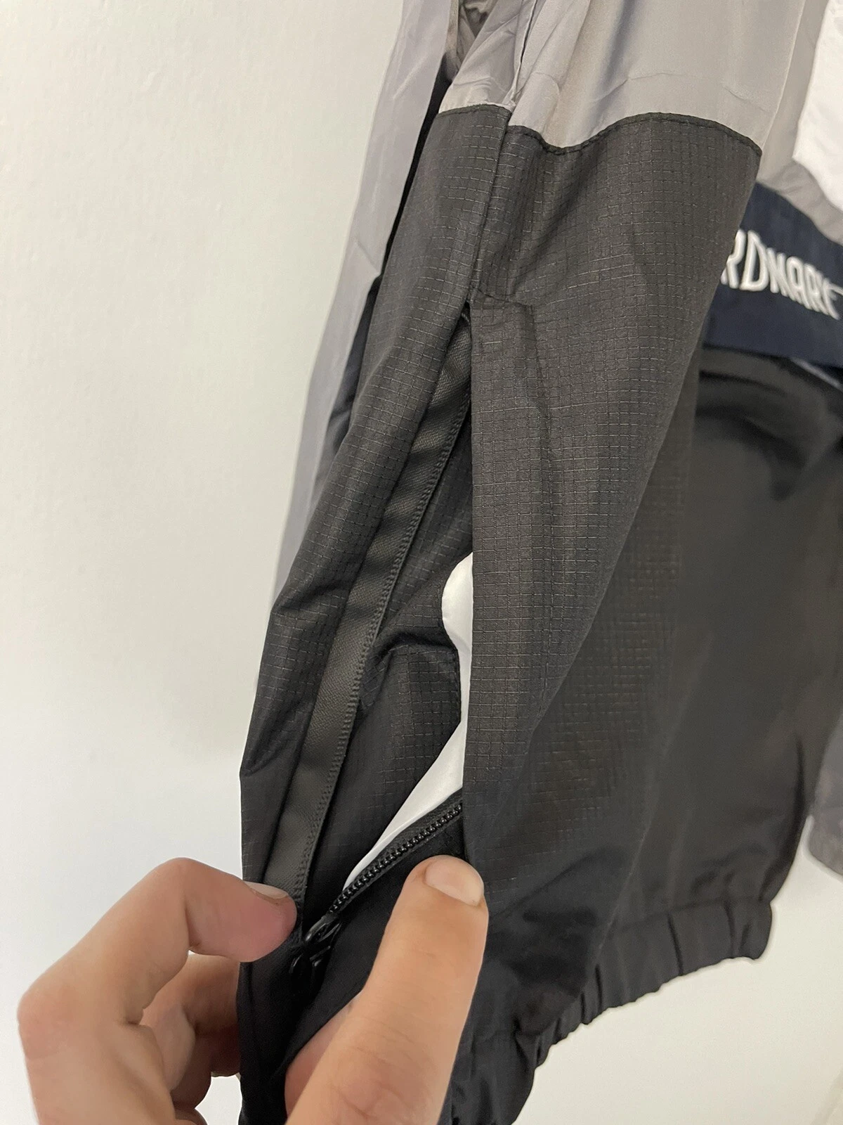 Ordinary Truffle Jacket Mens Medium Black Color Block 1/4 Zip Windbreaker N126 - product detail image 6