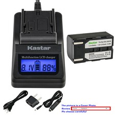 Kastar Battery LCD Fast Charger for Samsung SB-LSM160 Samsung VP-D651 Camcorder