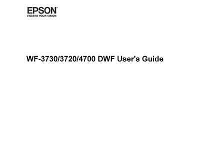 EPSON WF-3730 DWF Drucker Bedienungsanleitung Manual A5 Farbe 337 Seiten