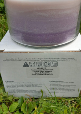 PartyLite Frisch Lavendel Glas G36810