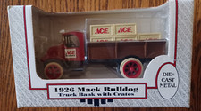 Ertl Collectible 1926 Mack Bulldog Truck w/Crates Die Cast Bank NEW