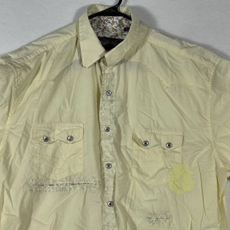 Camisa English Laundry Christopher Wicks Botón a Presión Bordada Para Hombre’s XL Foto 2 de 4