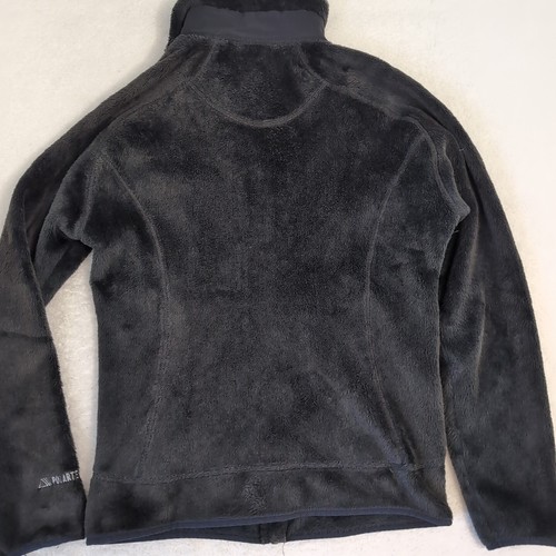 LL Bean Women's Black Full Zip Polartec Fuzzy Fleece Jacket Size XS Spandex - Picture 7 of 7