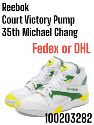 Reebok Court Victory Pump 35th Michael Chang White 100203282
