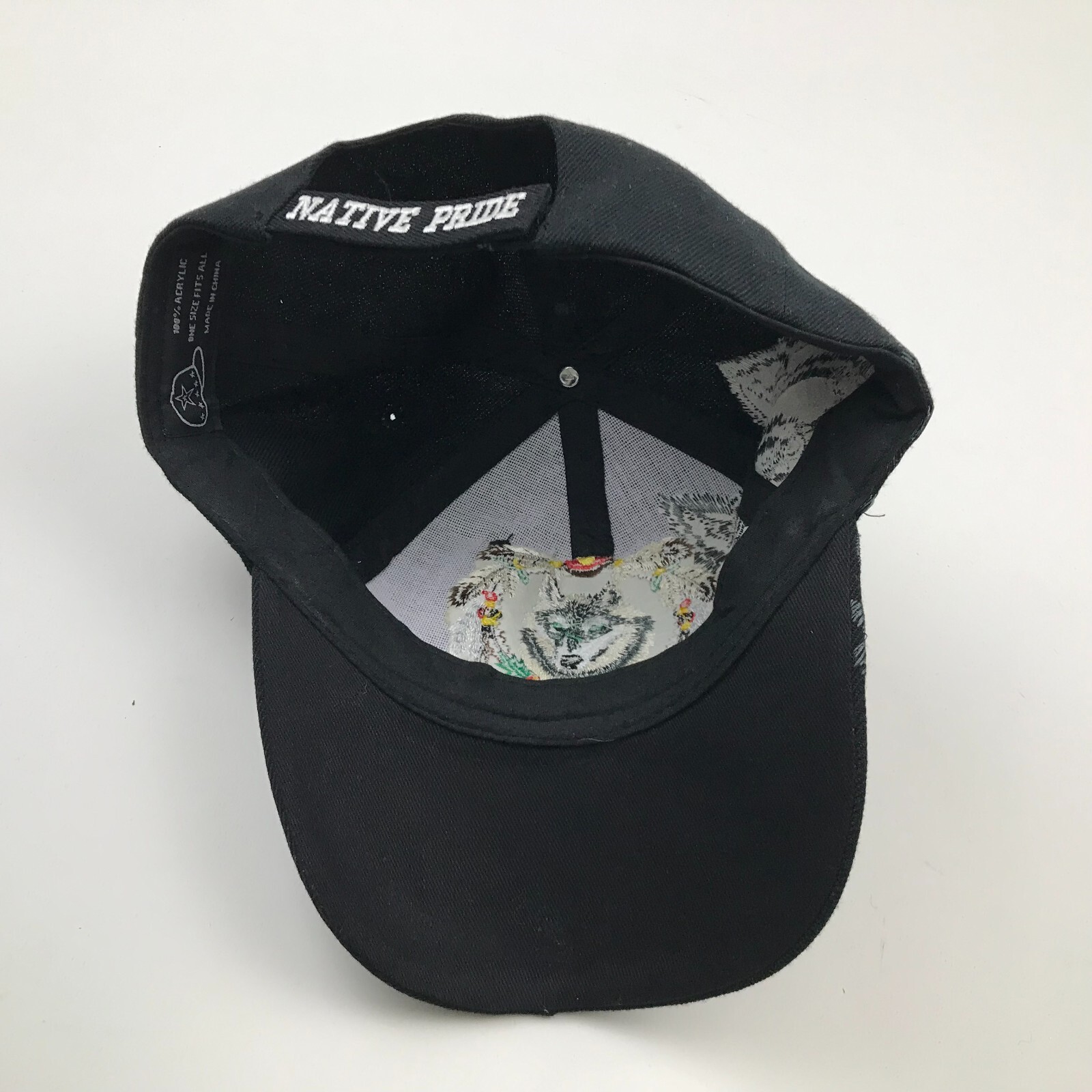 Native Pride Hat Cap Strapback Black White Adjust… - image 8