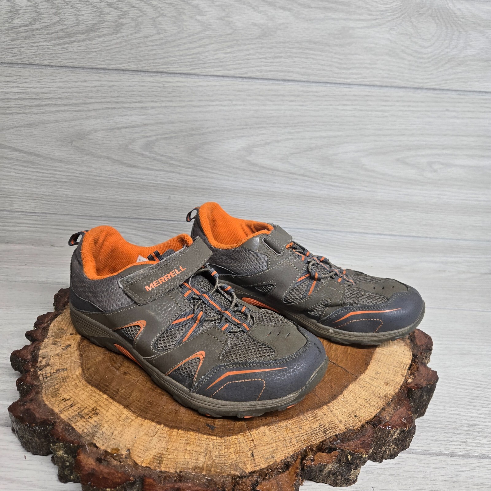 Merrell Trail Chaser scarpe da corsa escursionismo slip on grigio arancione donna taglia 7