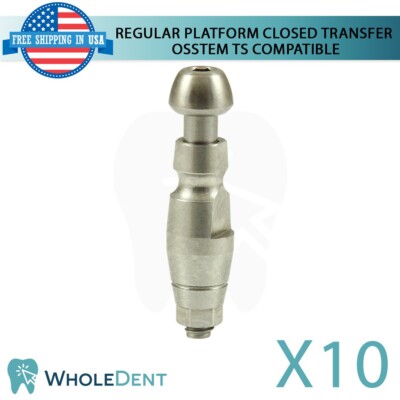 10X Regular Closed Transfer Dental 2.5mm Osstem  TS Hiossen  ET Compatible Hex
