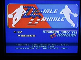Double Dribble (NES, 1987) de Konami (solo cartucho) NTSC #1