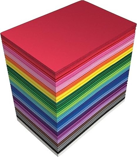100 Pack EVA Foam Sheets, 5.5 x 8.5 Inch, Assorted Colors (20 Colors), 2mm Th... - 第 1/3 張圖片