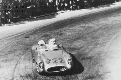 Mercedes 300 SL R - & Stirling Moss & Denis Jenkinson   Mille Miglia 1955 - 
