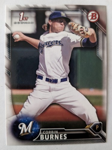 CORBIN BURNES, 2016 1. BOWMAN DRAFT #BD-89, BRAUER
