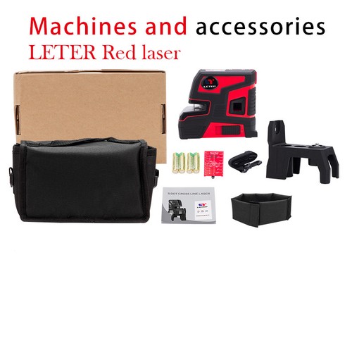 New leter Automatic Self Leveling 2 Line 5 Point 1V1H Green Laser Level LT-303G - Picture 8 of 19