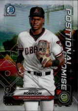 2021 Bowman Kristian Robinson #POS-KR Chrome Positional Promise Arizona 14F