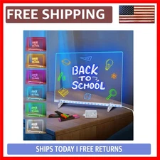 Vibrant LED Note Board with 7 Colors - Your Ultimate Creative Companion for H...