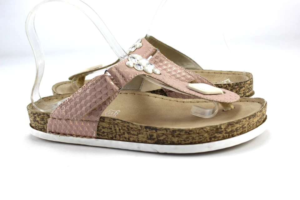 Rieker Gr.39 Damen Sandalen Pantoletten Zehentrenner Slipper Sommer R 67 - Bild 1 von 4