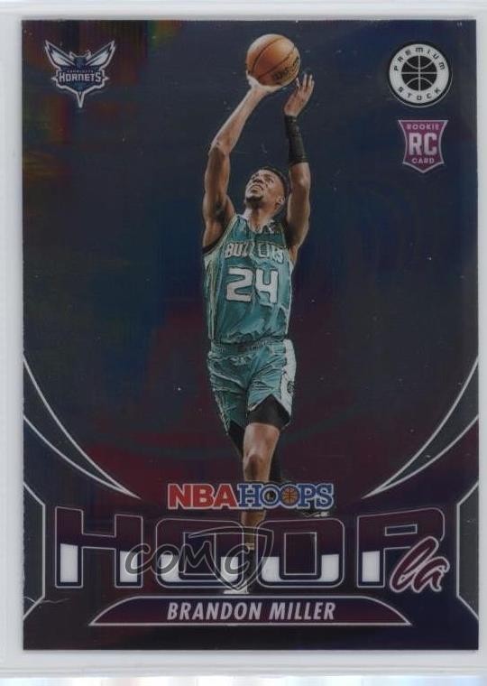 2023-24 Panini NBA Hoops Premium Stock Hoopla Brandon Miller #3 Rookie RC 0r5k