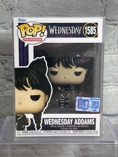 2024 Funko Pop! Vinyl: Television Wednesday Addams #1585 Cat Ears NYCC FLAWEDBOX