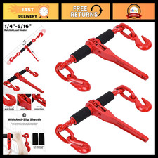 Ratcheting Chain Binders 14-516 With Grab Hooks - 2200 Lbs Working Load Lim Ratcheting Chain Binders 14-516 With Grab Hooks - 2200 Lbs Working Load Lim