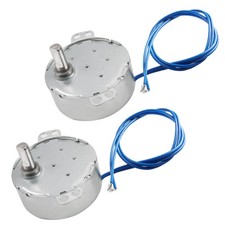 2Pcs Synchronous Motor AC 110V 2.5-3RPM Turntable Motor CW/CCW Direction 4W T...