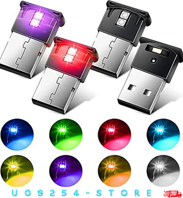 USB LED Neon Mini Car Interior Night Light Atmosphere Ambient Lamp Light X6G1