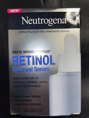 Neutrogena Rapid Wrinkle Repair Retinol Renewal Serum 1.0 fl oz New