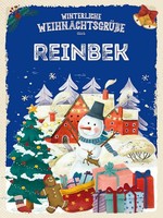 Holzschild 40X30 Cm WeihnachtsgrüßE Aus Reinbek Deko Geschenk Holz Schild