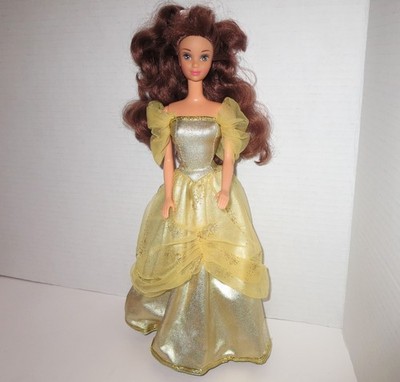 Vintage 90s Disney Beauty and The Beast Belle Barbie Doll 1991 Mattel #2433