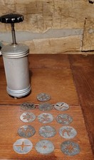 Vintage Mirro Cookie Press With 13 Discs Camels Dog Christmas Spritz Well Loved