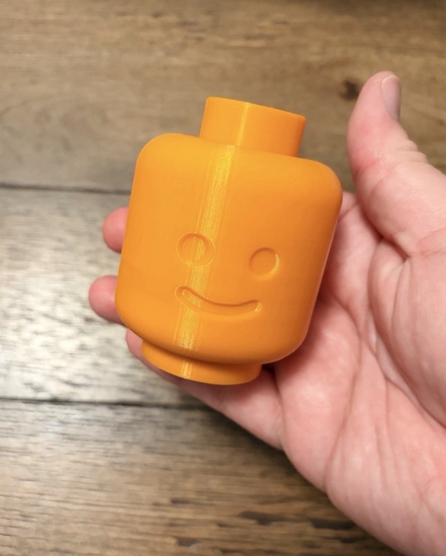3D Printed Lego Block Head PLA Discrete Container Stash Box