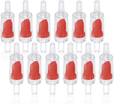 Aquarium Air Pump Check Valve 12PCS Fish Tank One Way Non-Return Check Valve Air
