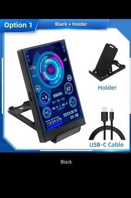 3,5 Zoll IPS TYPE-C Sekundärbildschirm Computer CPU GPU RAM HDD Monitor USB Display