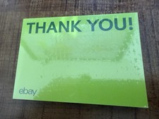 eBay Thank You Cards 4 Colors Red, Blue, Green & Yellow 100 Count 5.5"x4"