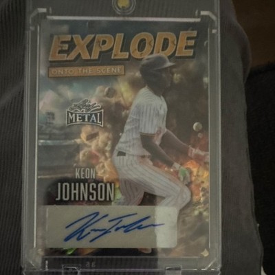 Leaf 2023 Metal Explode Keon Johnson Yankees Auto EA-KJ1 1/1 Autograph