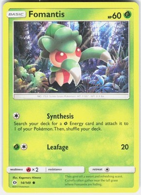 Fomantis Common SM Base Set 14/149 NM